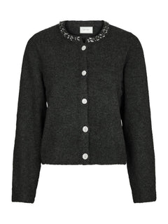 Marie Stone Knit Cardigan - Antracit