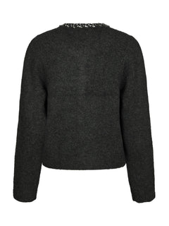 Marie Stone Knit Cardigan - Antracit