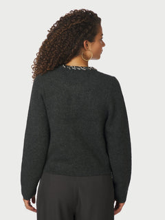 Marie Stone Knit Cardigan - Antracit