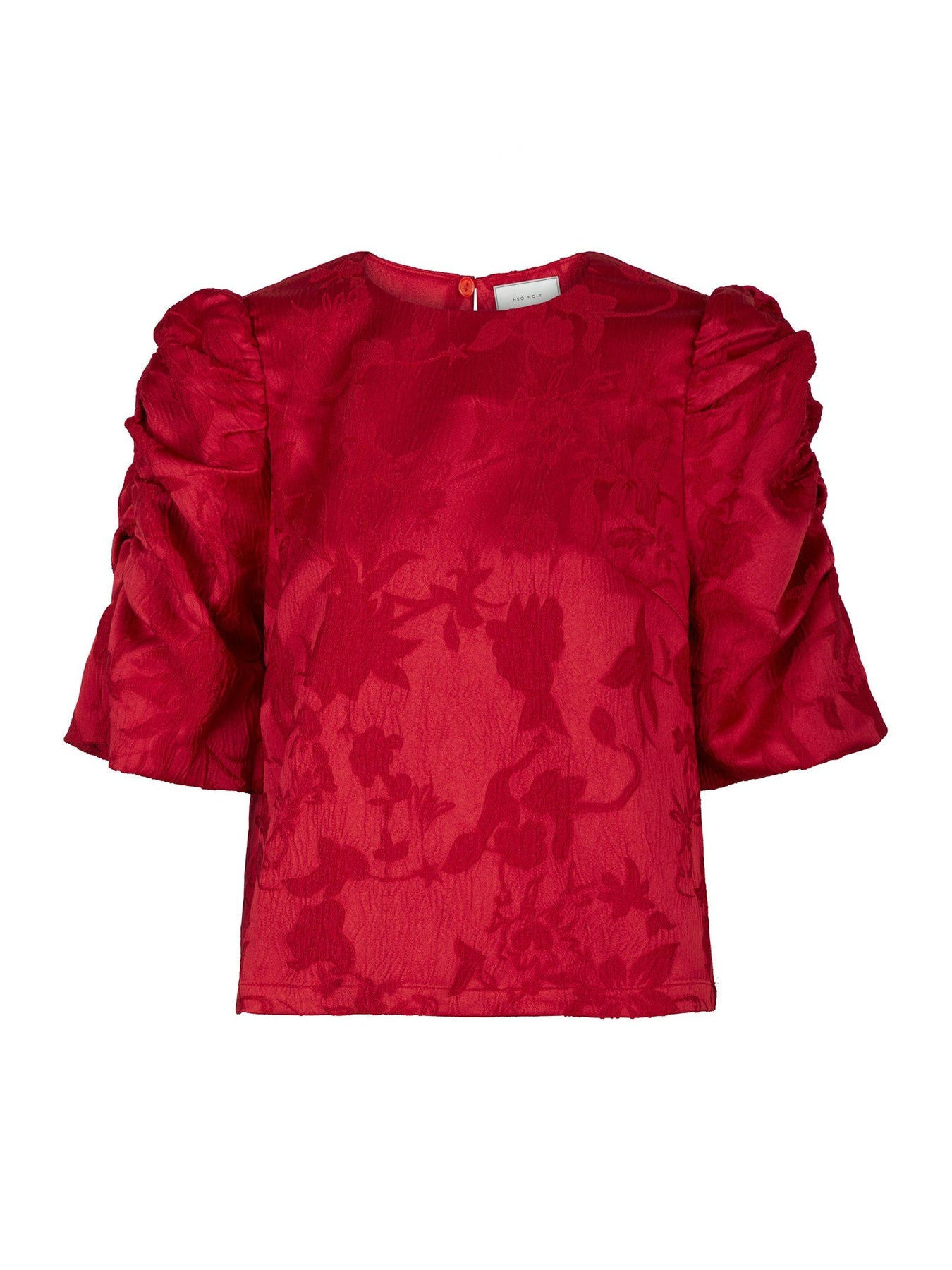 Joba Jacquard Blouse - Red