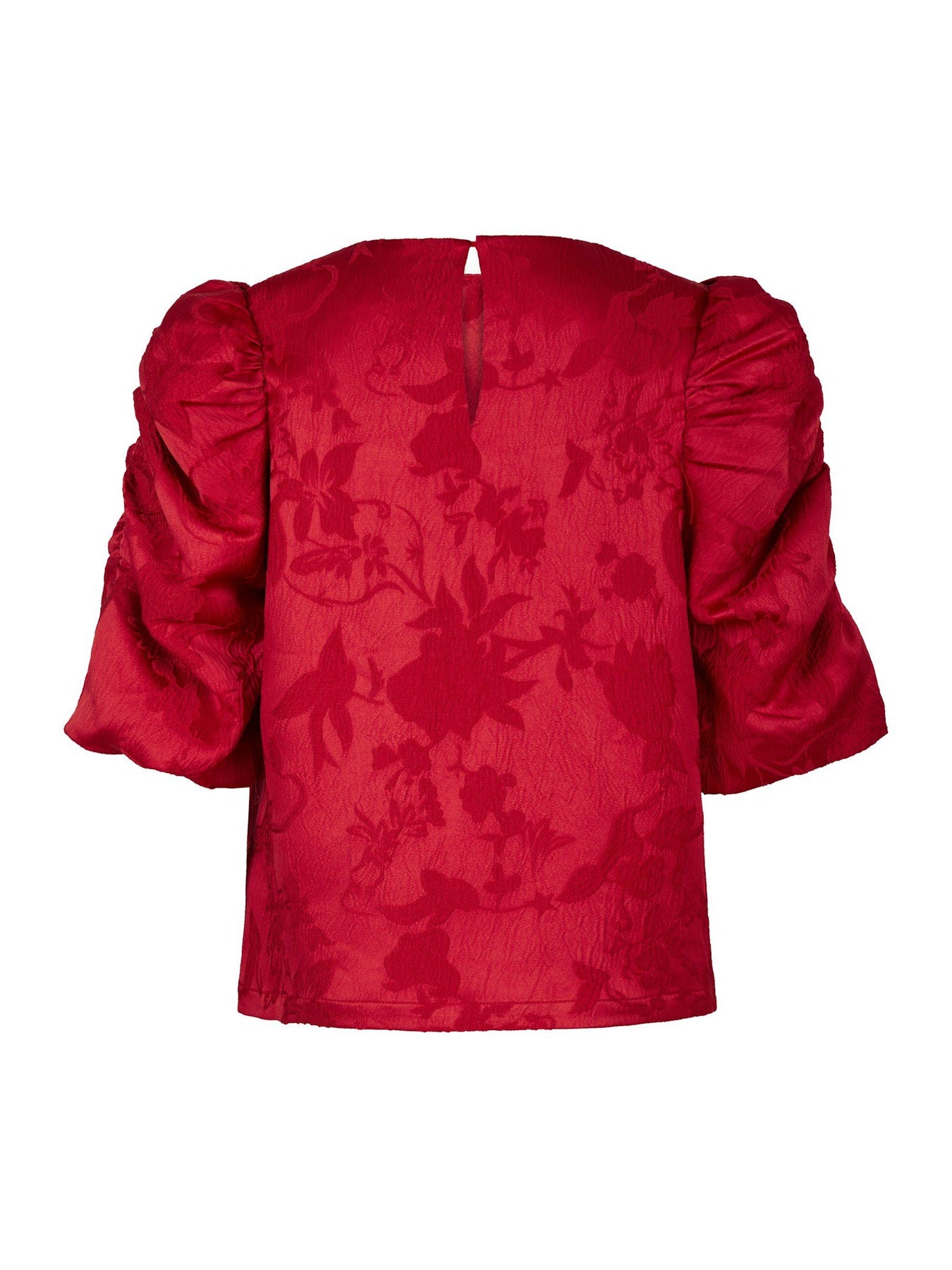Joba Jacquard Blouse - Red