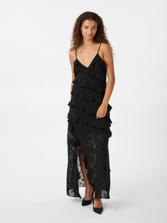 Palazzo Burnout Dress - Black