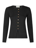 Teller Knit Blouse - Black
