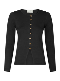 Teller Knit Blouse - Black