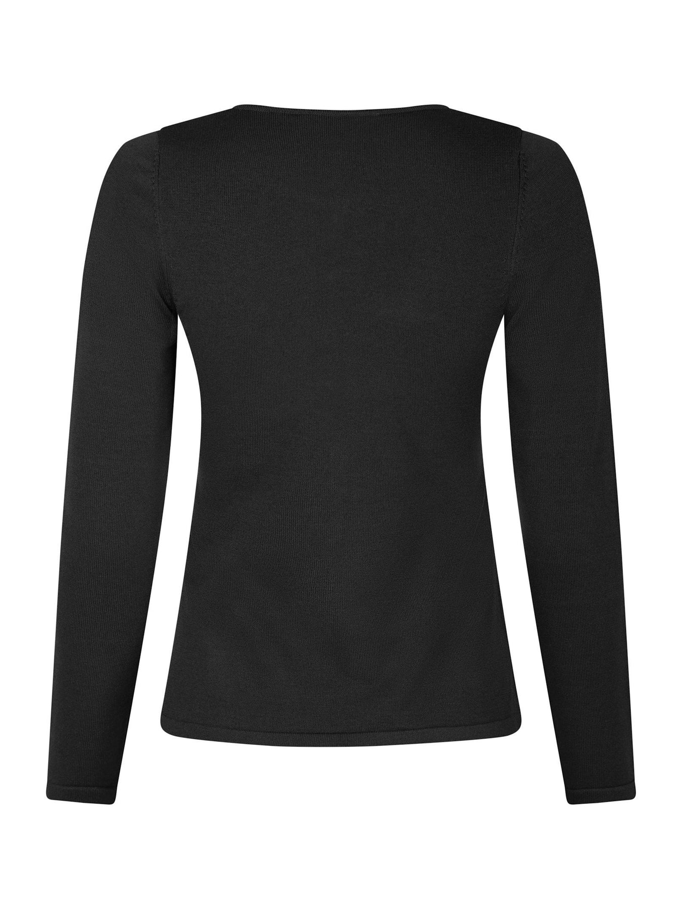 Teller Knit Blouse - Black