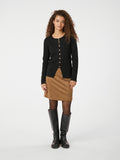 Teller Knit Blouse - Black