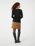 Teller Knit Blouse - Black