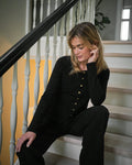Teller Knit Blouse - Black
