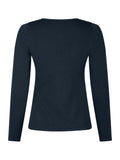 Teller Knit Blouse - Dark Navy