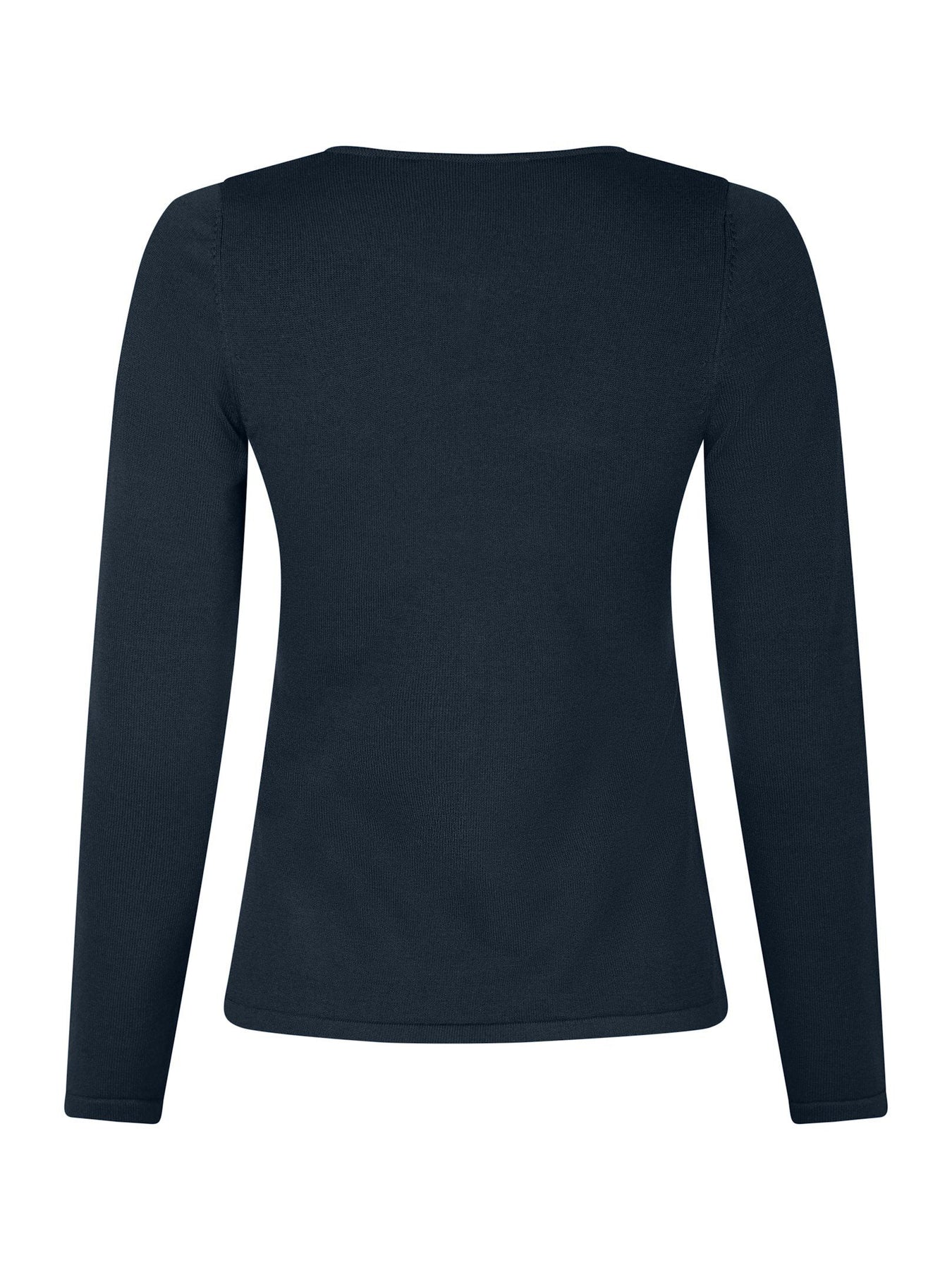 Teller Knit Blouse - Dark Navy