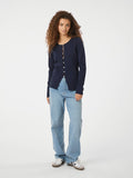 Teller Knit Blouse - Dark Navy