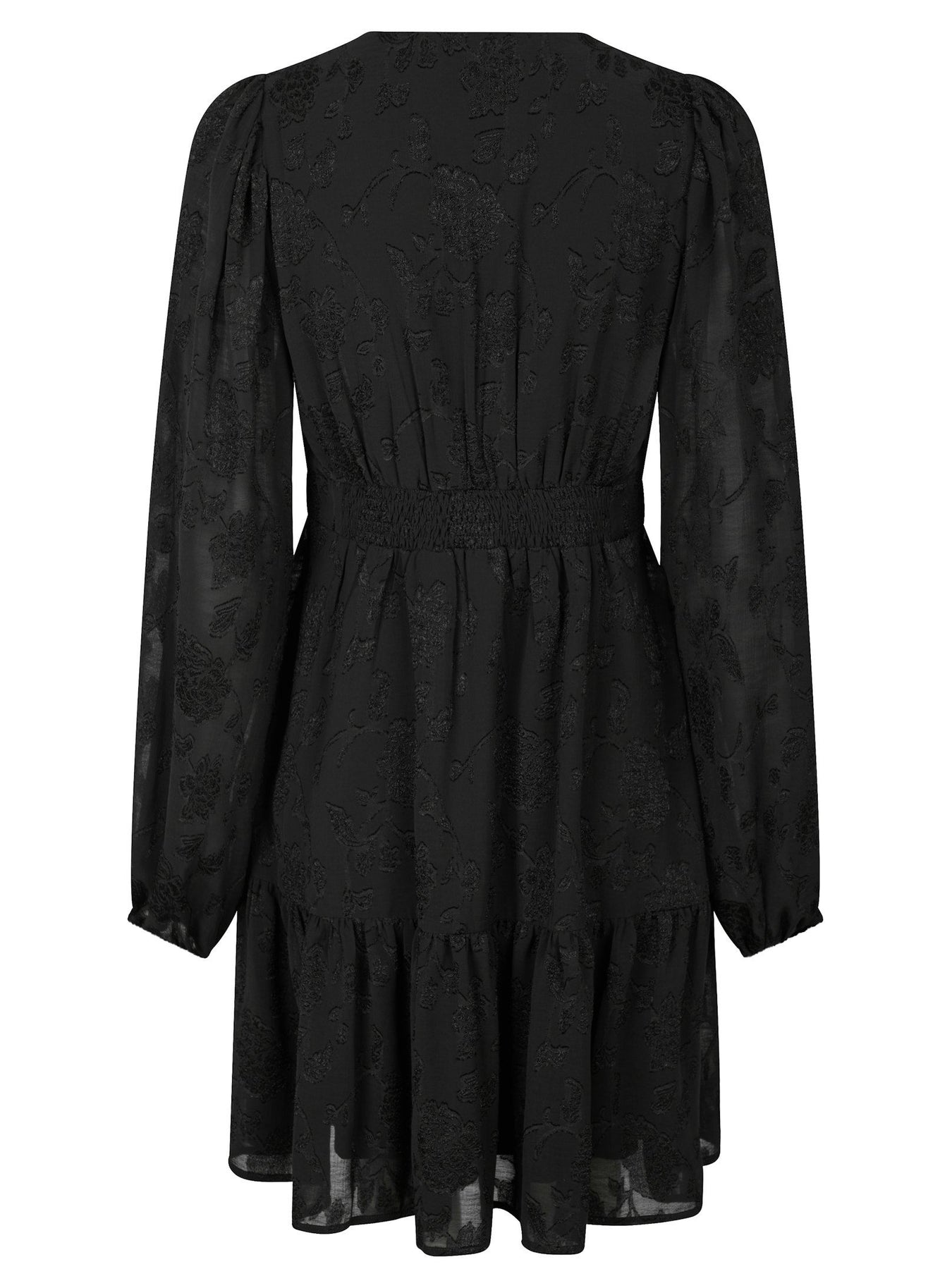 Rihana Burnout Dress - Black