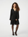Rihana Burnout Dress - Black