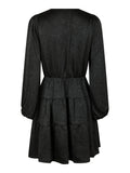Vivina Glitter Dress - Black/Black Glitter
