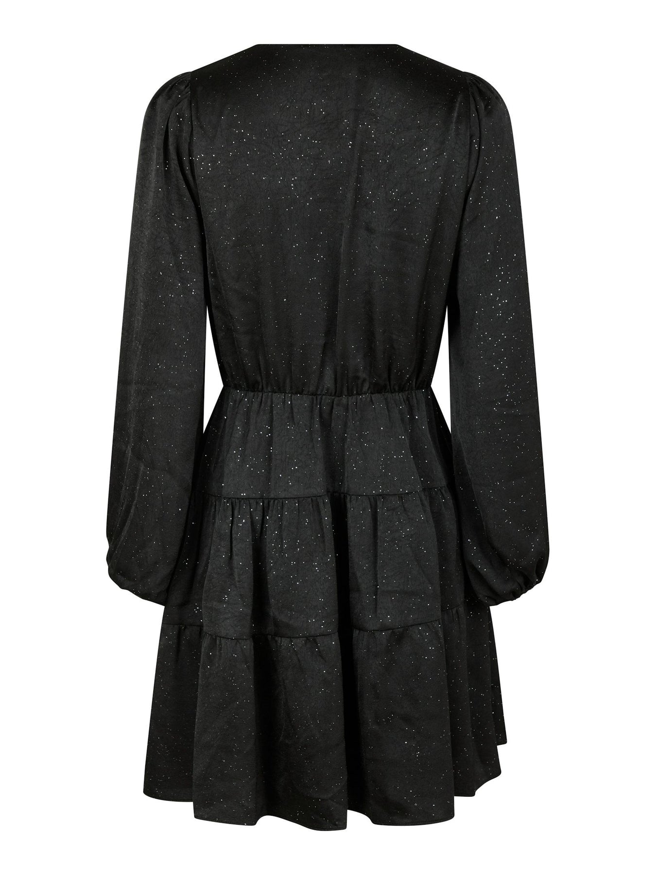Vivina Glitter Dress - Black/Black Glitter
