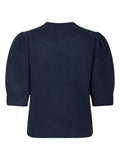 Trudy Embroidery Knit Cardigan - Navy