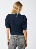 Trudy Embroidery Knit Cardigan - Navy