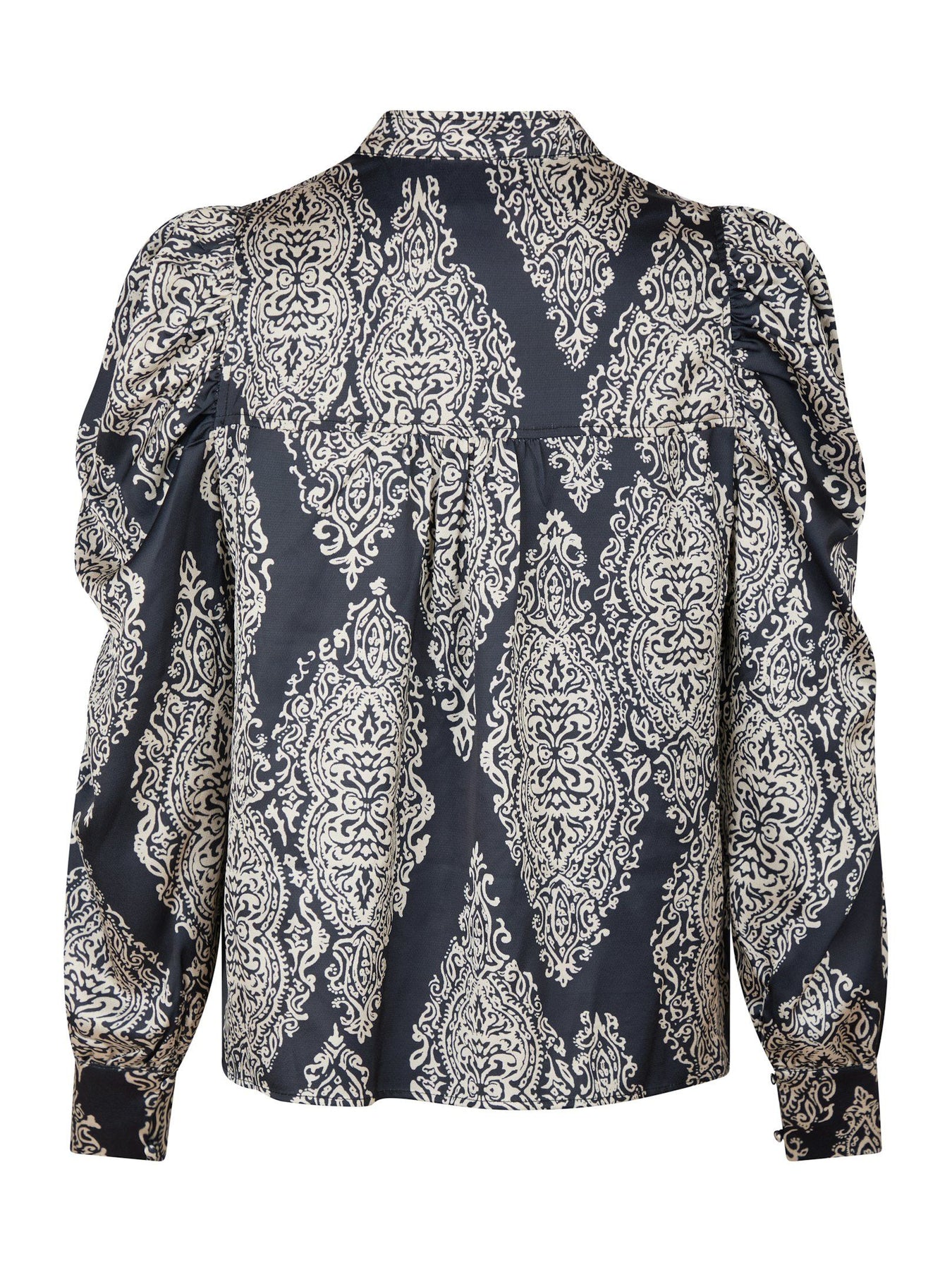 Rosslyn Paisley Drop Blouse - Navy