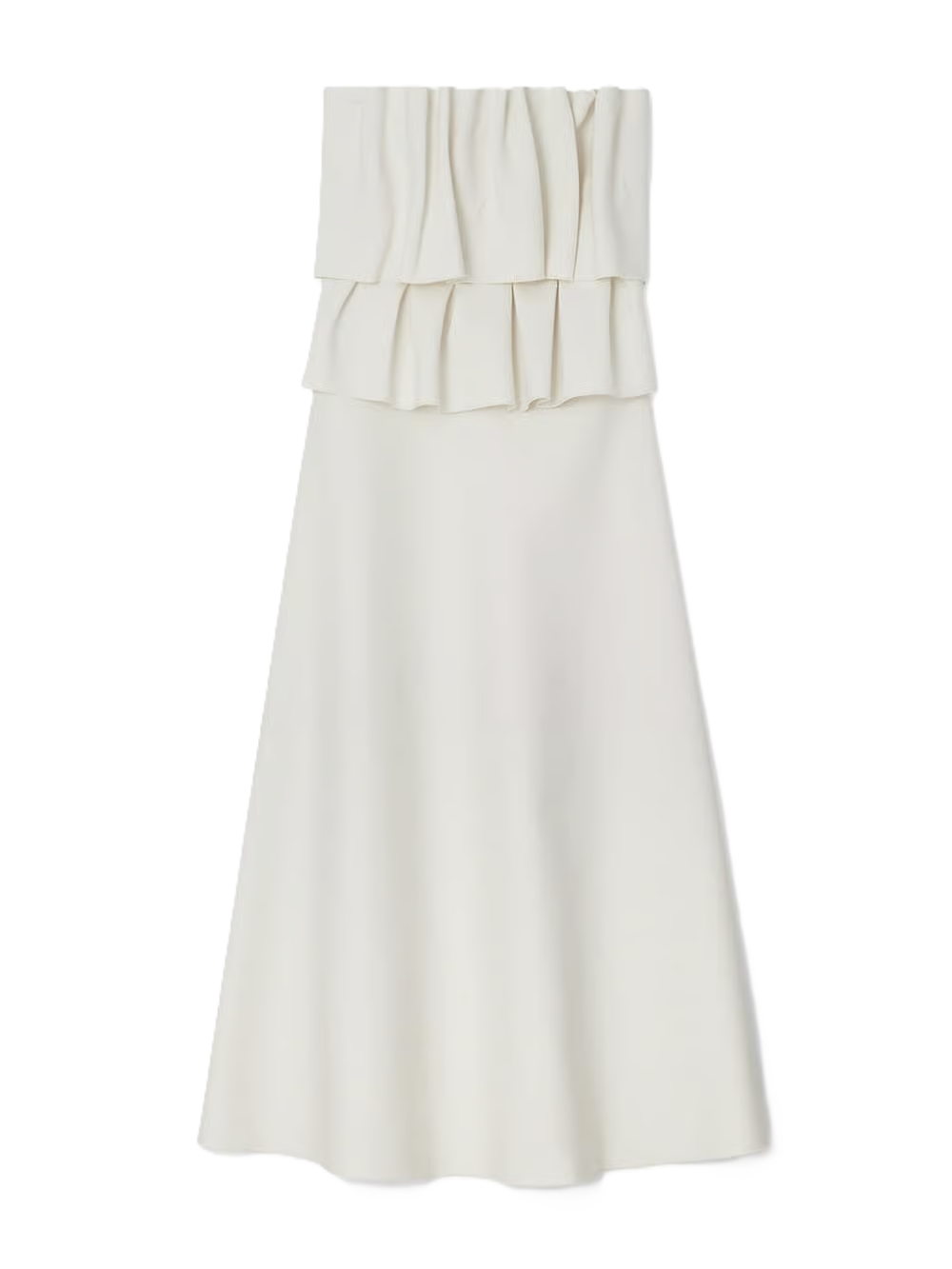 Sculpted Tube Dress - Vit