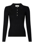 Panama Knit Blouse - Black