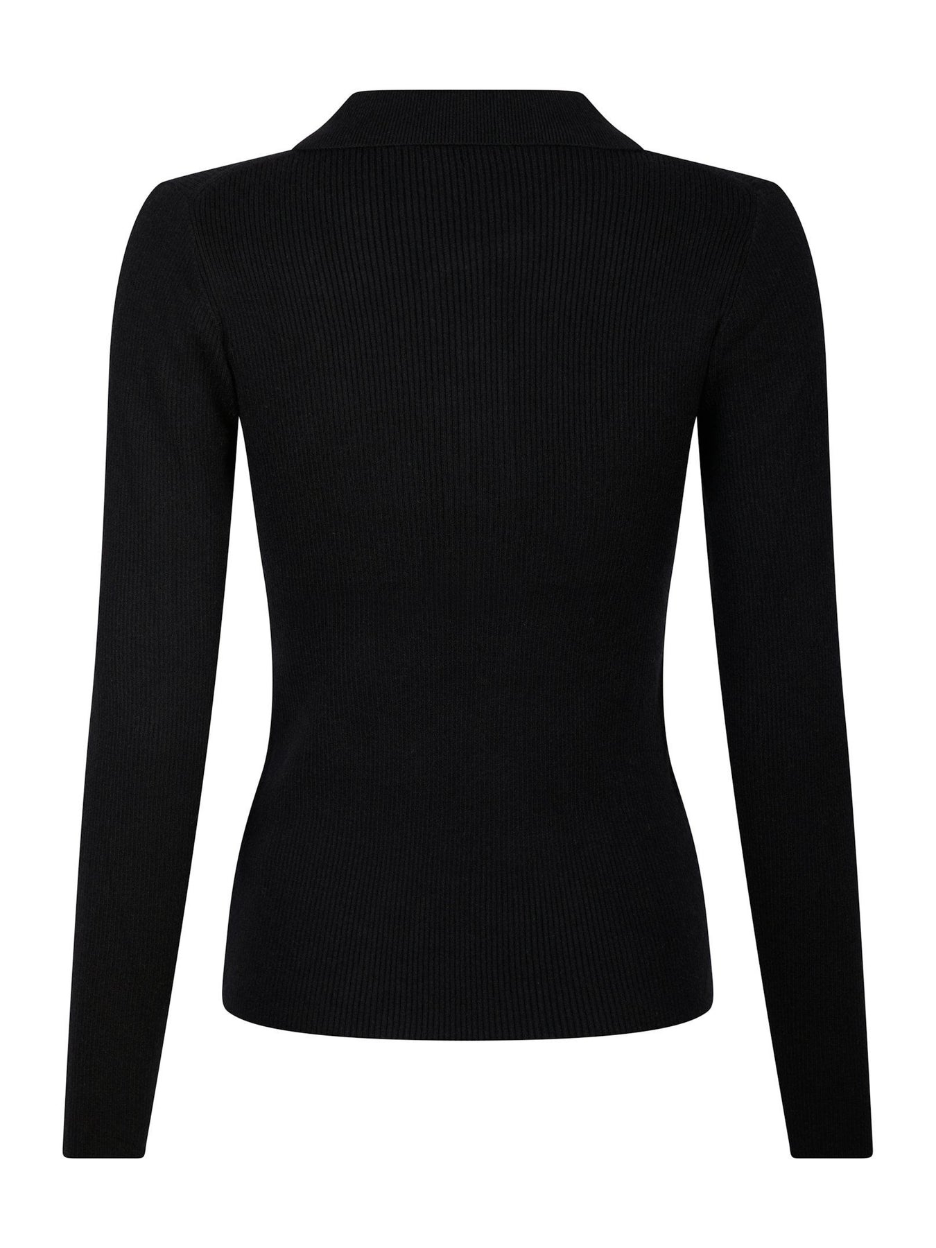 Panama Knit Blouse - Black