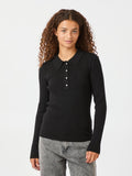 Panama Knit Blouse - Black