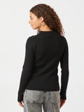 Panama Knit Blouse - Black