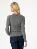 Panama Knit Blouse - Dark Grey Melange