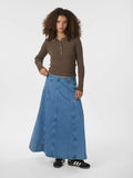 Panama Knit Blus - Brun melerad