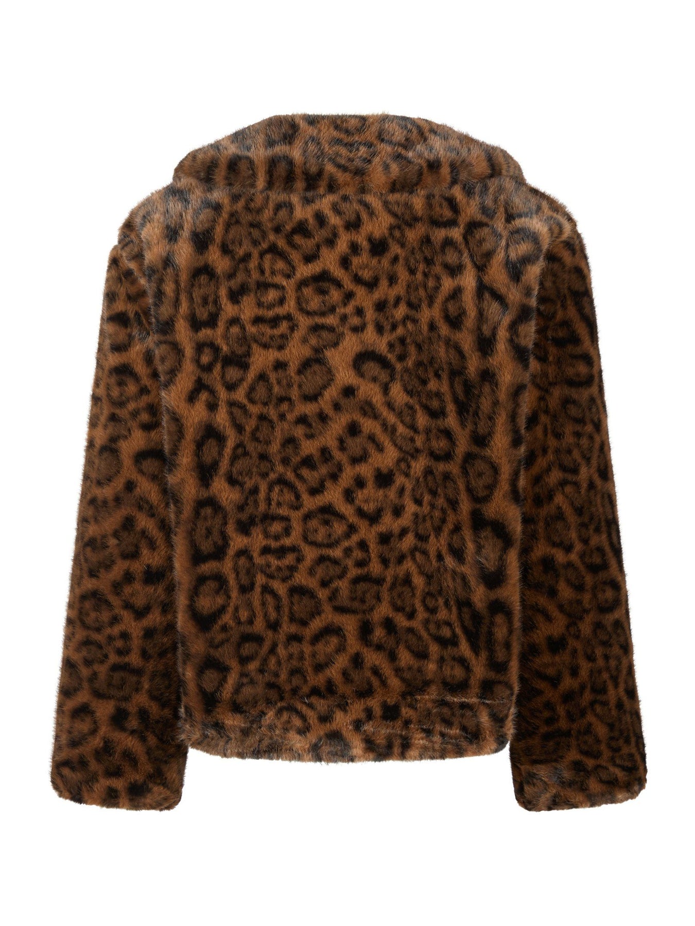 Melodie Leo Faux Fur Jacket - Mörkbrun