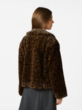 Melodie Leo Faux Fur Jacket - Mörkbrun