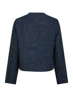 Manua Denim Structure Jacket - Dark Blue