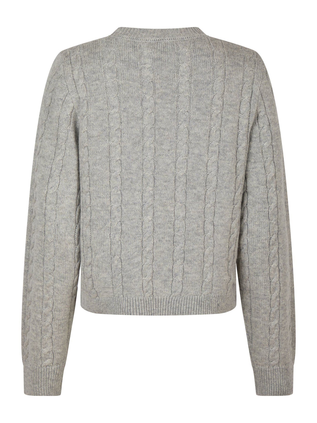 Amiri Cable Knit Blouse - Light Grey