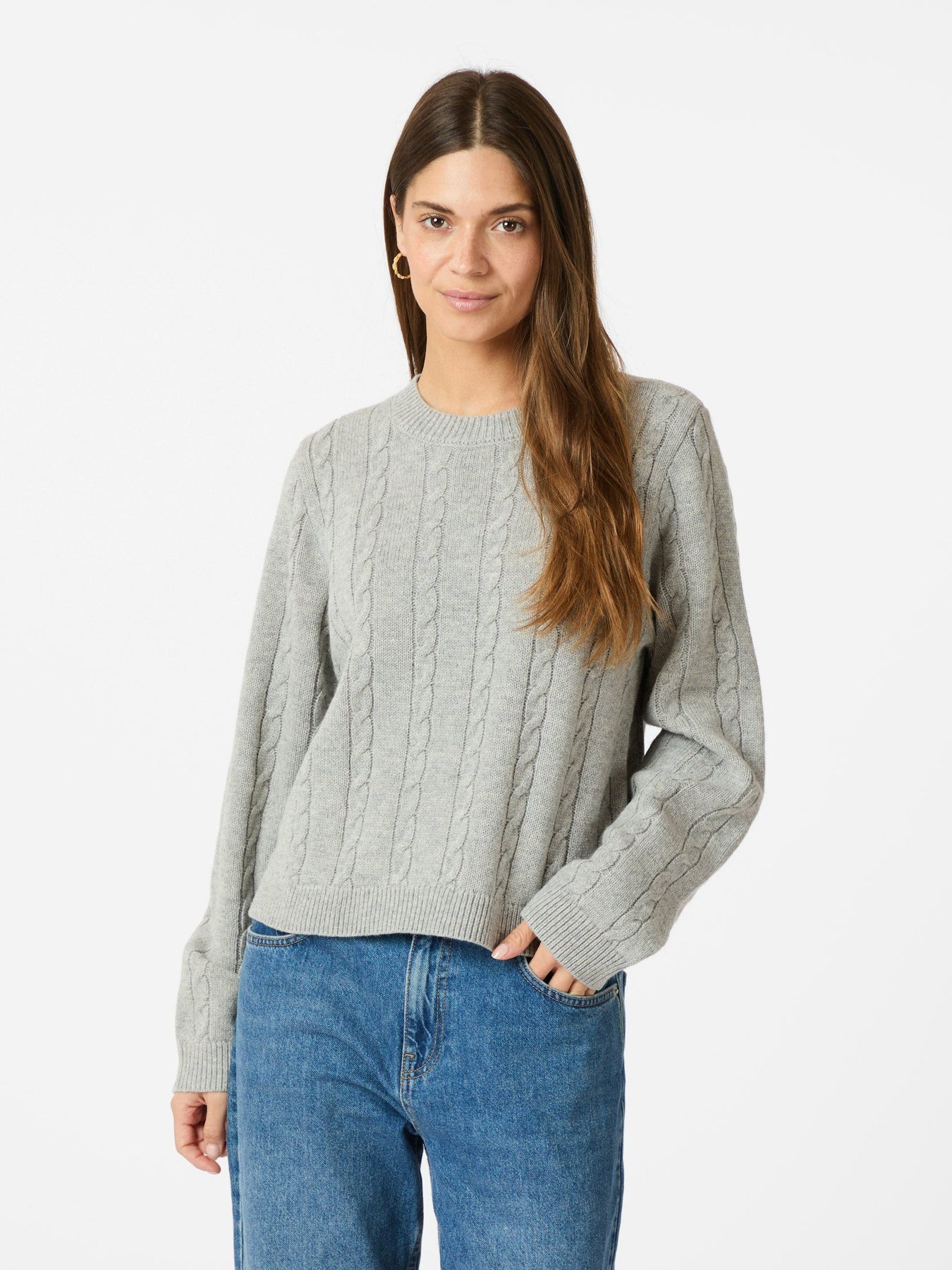 Amiri Cable Knit Blouse - Light Grey