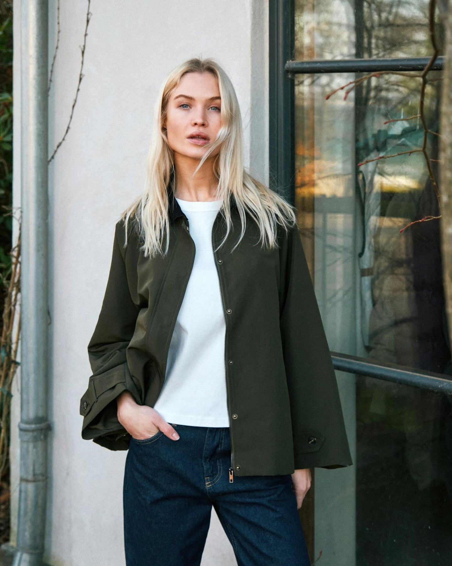 Gatbi Clean Jacket - Mörkgrön