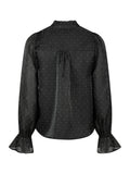 Amara Bedazzled Blouse - Black