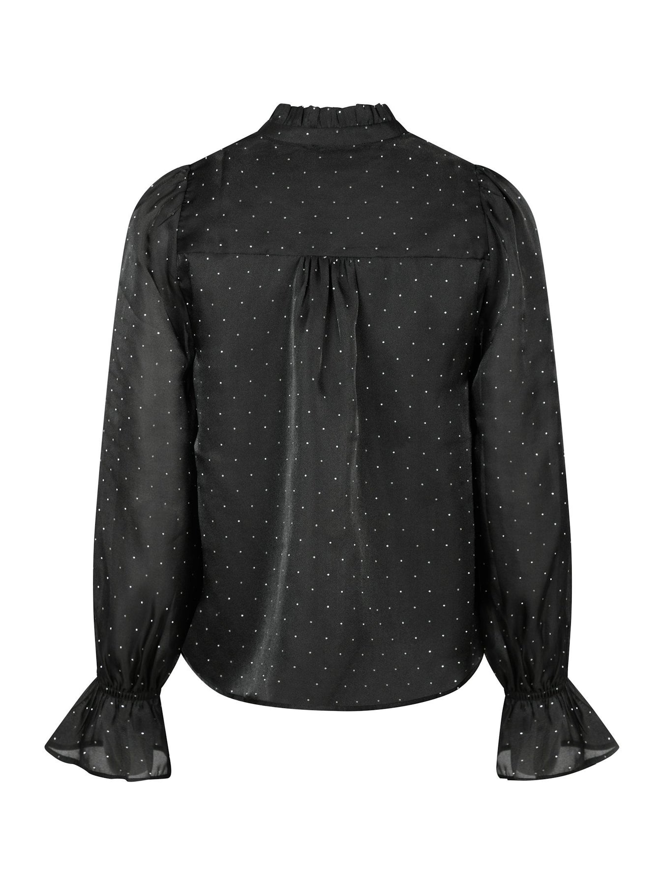 Amara Bedazzled Blouse - Black