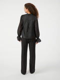 Amara Bedazzled Blouse - Black