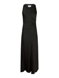 Rima Heavy Sateen Dress - Black