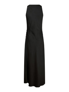Rima Heavy Sateen Dress - Black
