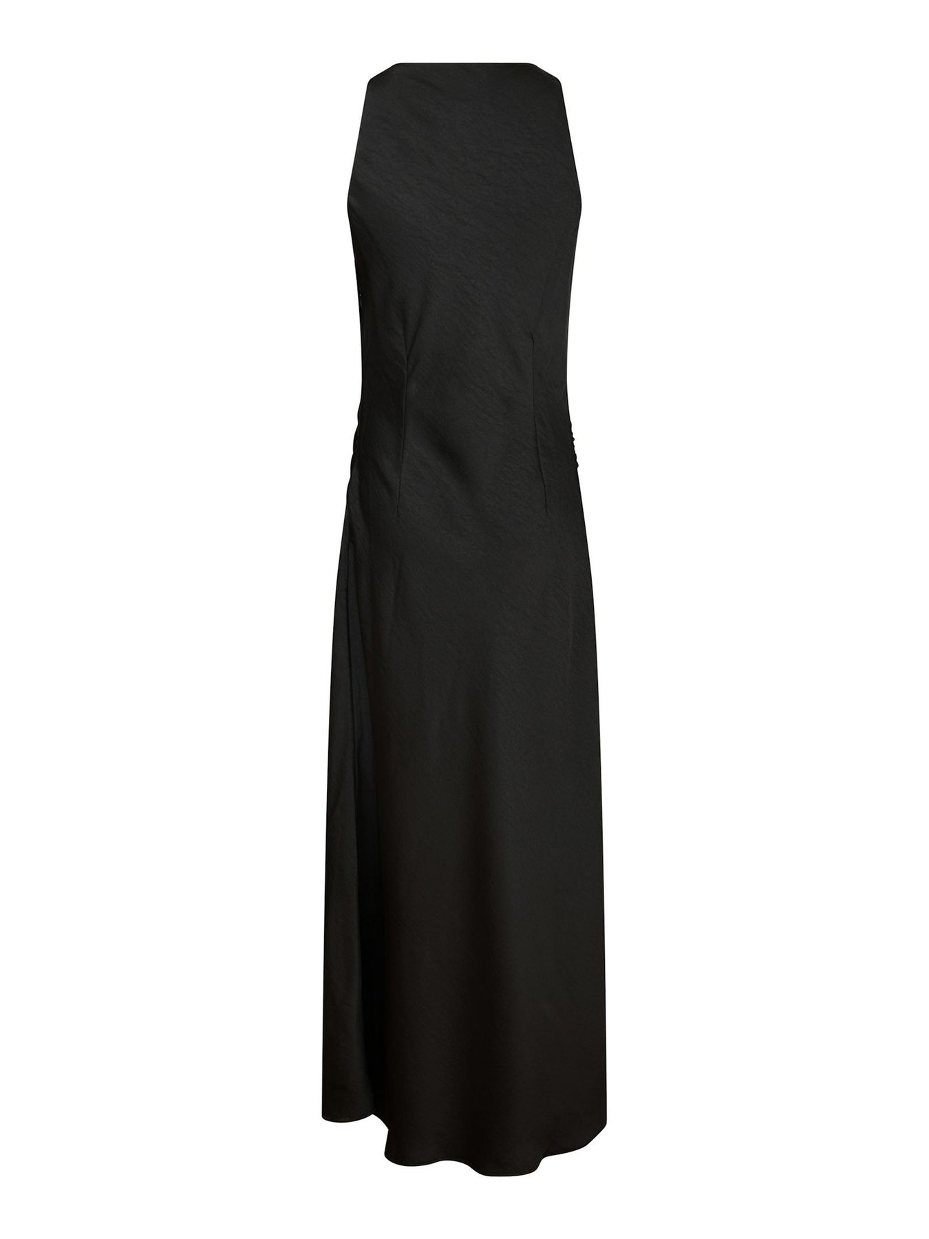 Rima Heavy Sateen Dress - Black