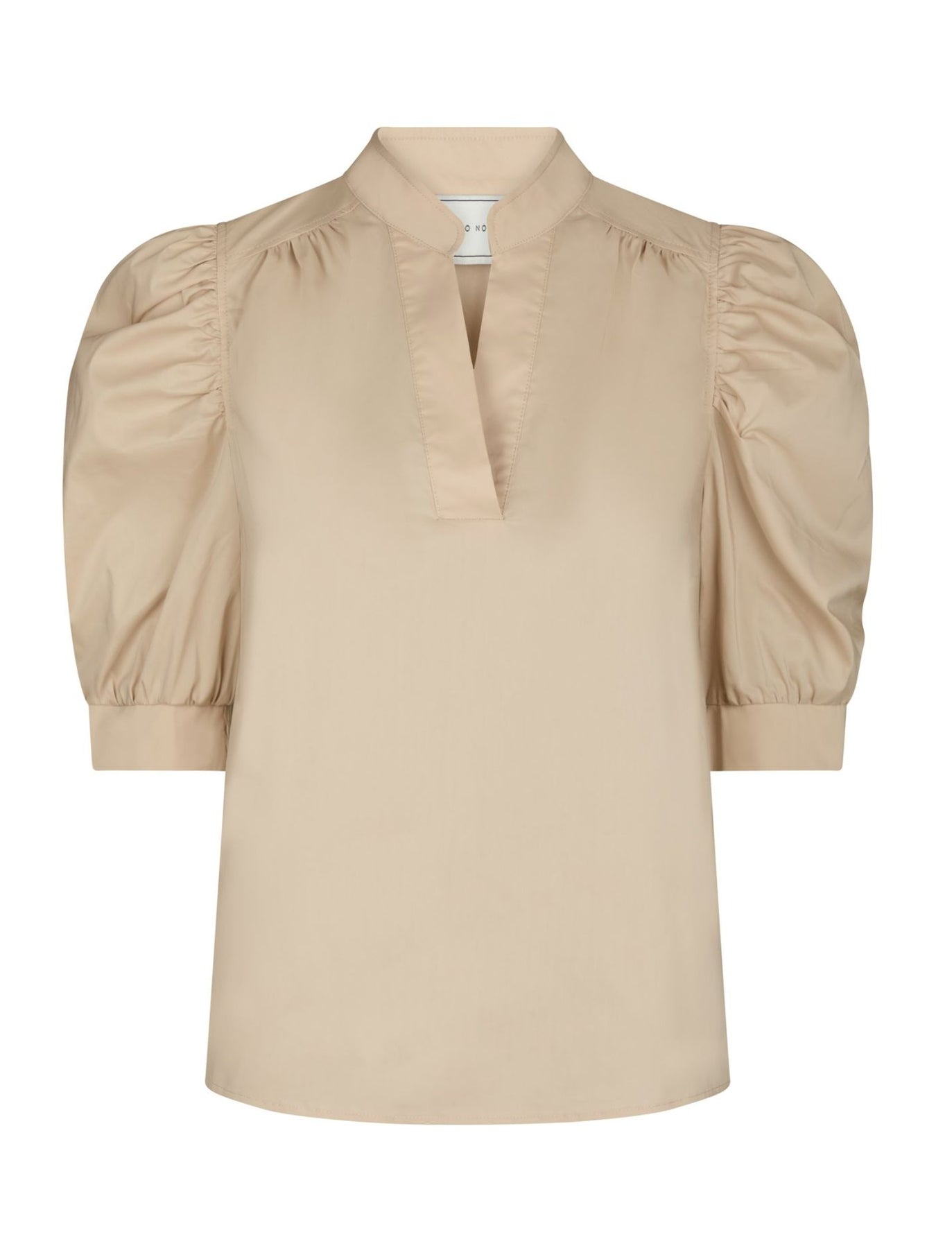 Roella Poplin Blus - Dark Sand