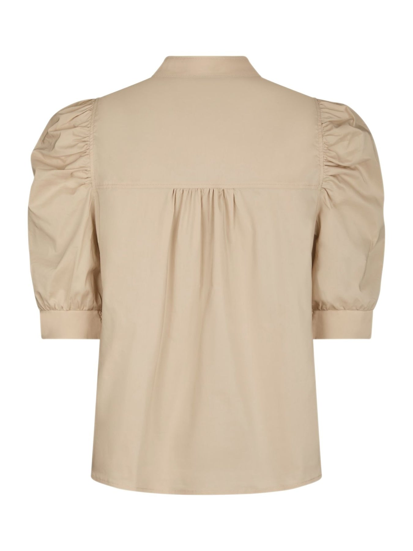Roella Poplin Blus - Dark Sand