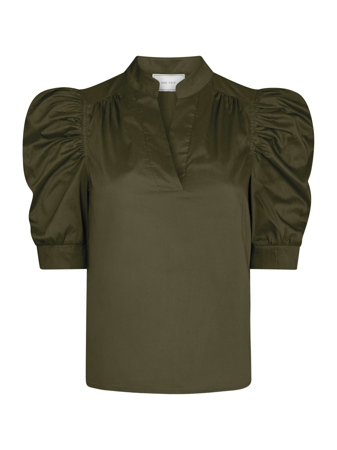 Roella Poplin Blus - Army