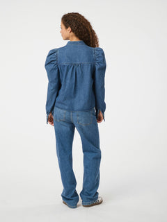Rosslyn Denim Blouse - Blue