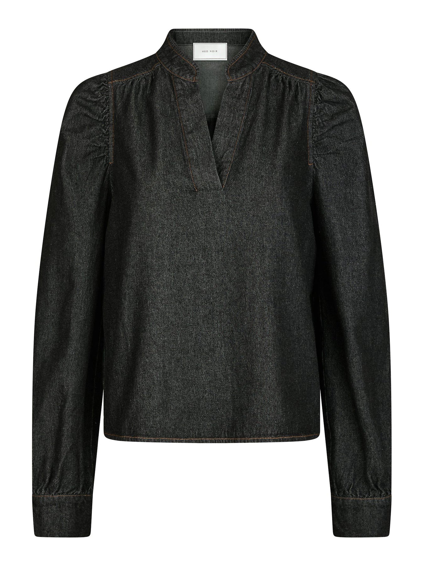 Rosslyn Denim Blouse - Dark Blue