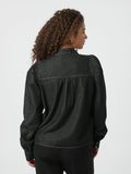 Rosslyn Denim Blouse - Dark Blue