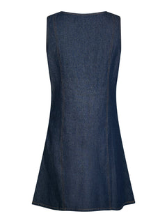 Nava Denim Dress - Dark Blue