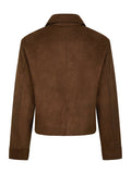 Romana Faux Suede Jacket - Brun