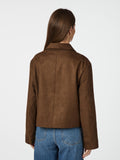Romana Faux Suede Jacket - Brun